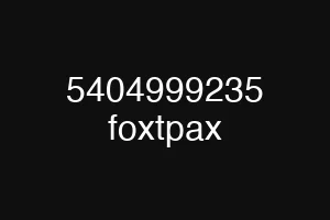5404999235 foxtpax